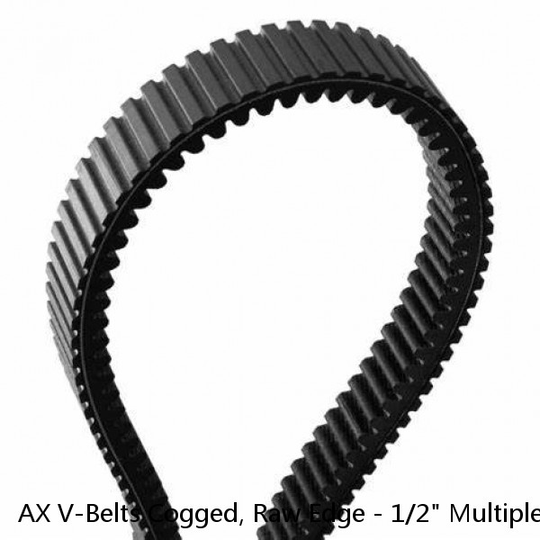 AX V-Belts Cogged, Raw Edge - 1/2" Multiple Lengths - Any Size You Need  #1 image